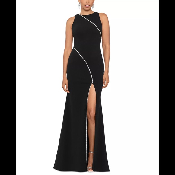 NWT Rhinestone-Trim Gown - Picture 1 of 4